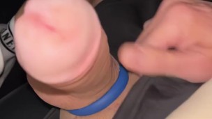 Jerking off in my car