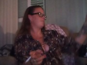 Horny Busty Wife Smoking Cigarette 11/16