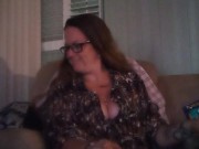 Horny Busty Wife Smoking Cigarette 13/16
