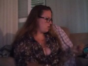 Horny Busty Wife Smoking Cigarette 15/16