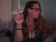 Horny Busty Wife Smoking Cigarette 3/16
