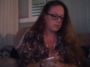 Horny Busty Wife Smoking Cigarette 8/16