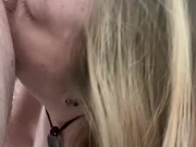 Sexy thick babe hiding in closet wants to suck dick 4K POV 6/16