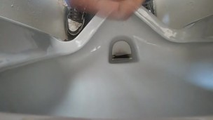 Beat it in a public bathroom, huge cumshot