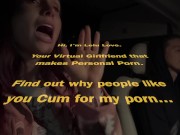 Babe talking all about behind the porn scenes of her real life news riding home after late night comedy class - Lelu Love 15/16