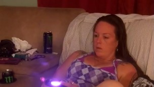 Filming up my roommates mini dress, trying to see her panties while she plays video games (part 4)
