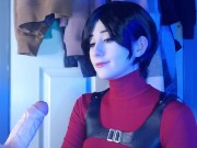 Ada wong uses Leon for sex, gives footjob and pounds big oiled ass 1/16