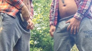 Getting blown in the woods