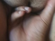 Daddy fingers me and the fucks my pussy