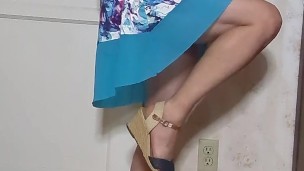 Showing off my sexy feet and legs in heels!
