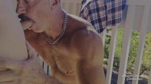 daddy and boy kiss rim suck 69 balcony & garden