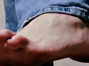 Oh I love crushing everything under my size 11 giantess feet even little men 7/16