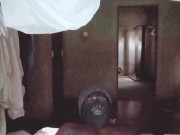 Massive huge MONSTER Africa dick is really hard after some massage 12/16