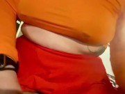 Sexy thick Velma rides dick and cums on dick while being choked 4K 4/16