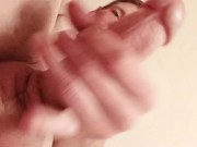 Hot stud in onsie stroking beautiful 9/16