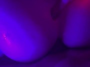 Blacklight party toy ass fuck pt2 15/16