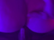 Blacklight party toy ass fuck pt2