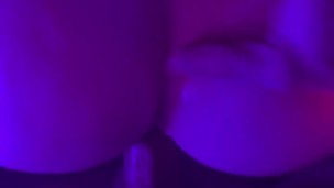Blacklight party toy ass fuck pt2