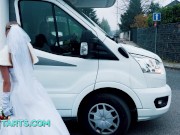 Sexy bride Fibi suck and fuck unknown van driver 2/16