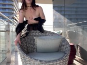 Almost Caught!!! cock depraved slut fucks herself in public - DESPERATE TO CUM 6/16