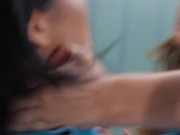 There's way more Fucking than Fighting when these girls get stuck in this lesbian jailhouse at HUSTLER Unlimited 12/16