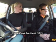Fake Driving School - Tall British blonde gets CREAMPIED in her tight pussy 3/16