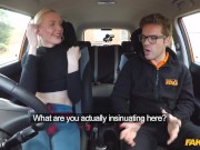 Fake Driving School - Tall British blonde gets CREAMPIED in her tight pussy 5/16