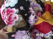 Dirty Japanese milf with thick baps deep throating boner inpublic - greatest Asian clip! 10/16