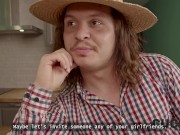 CUCK4K. Husbands First cuckold experiences. Hot sex with Novella Night, Sofa Weber and Eva Barbie 12/16