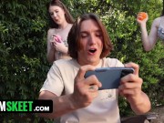 Our Horny Step Brother Wouldn't Stop Bothering Us, So We Let Him Fuck Us 4/16