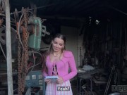 DEBT4k. Arina Shy didn’t pay her debt and got fucked. Hot sex with Arina Shy & Steve Q 5/16