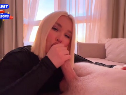 Fucked a hot stepmother in overalls and cum in her mouth