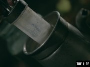 Erotic thrills as kinky beauty acts out her dark sex fantasies 8/16