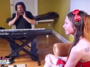 Green Eyed Petite Brunette Cloe Enjoys Trying Different Deep Positions! 3/16