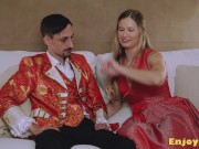 Beneath the super-naughty light-haired with meaty tits, stockings and hairless pussy, lechery and oral bang-out always reign. 3/16