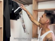 Ebony Milf fucks the skinny brother of her boyfriend who was spying on her - Carla Morelli 1/16