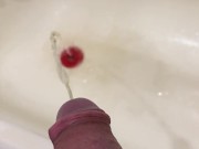 Morning pissing with a view from a dick:) POV 6/16