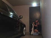 I took my girlfriend's cat to a motel suite, and the party started right in the garage... part1 - am 6/16