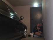 I took my girlfriend's cat to a motel suite, and the party started right in the garage... part1 - am 8/16