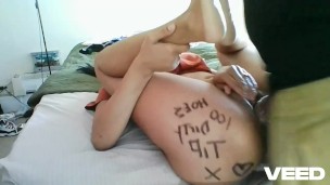 HARCORE STRIPPER FUCK BROWN BBC TATTOOS