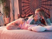 Tattooed Roommate in Lingerie Gets a Lesbian GirlGirl Spanking and then Gets Pussy Fisting 1/16