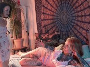 Tattooed Roommate in Lingerie Gets a Lesbian GirlGirl Spanking and then Gets Pussy Fisting 3/16