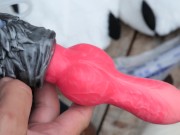 Nothosaur Graemen Review: A Knotted Wolf Dildo with Humongous Balls and Cumtube 10/16