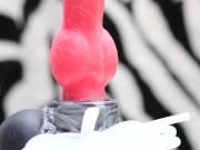 Nothosaur Graemen Review: A Knotted Wolf Dildo with Humongous Balls and Cumtube 3/16