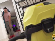 Fake Hostel - College guy gets his small COCK STUCK IN A VACUUM CLEANER 2/16