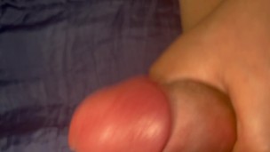 Asian femboy jerks himself off