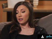 Petite Brunette Has Lesbian Threesome 3/16