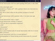 Fit Asian girl Peachy takes the Rice Purity Test! - STIs? Cheated? Number of partners? & more 10/16