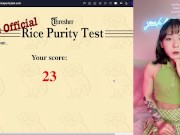 Fit Asian girl Peachy takes the Rice Purity Test! - STIs? Cheated? Number of partners? & more 16/16
