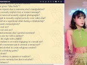 Fit Asian girl Peachy takes the Rice Purity Test! - STIs? Cheated? Number of partners? & more 4/16